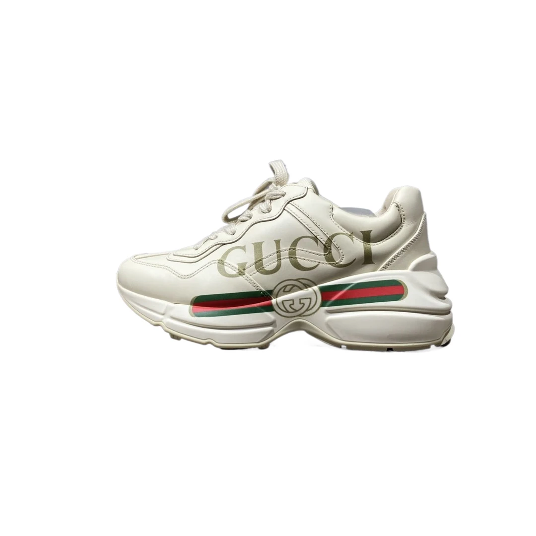 95新 GUCCI/古驰 34码 腰带老爹鞋 re9151