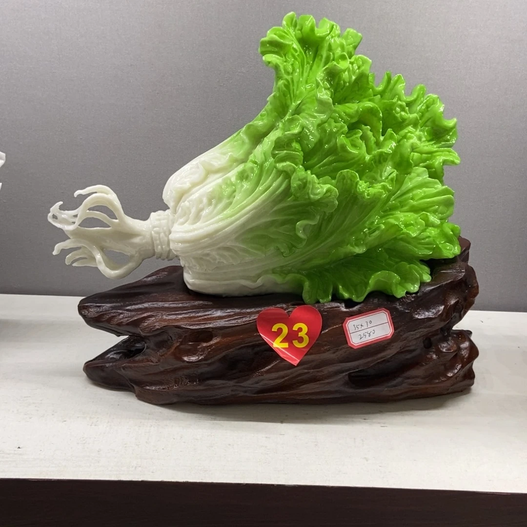 静***哥玉白菜摆件家居摆件