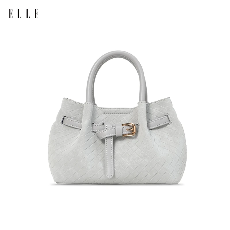 25年新款【琥珀流光】通勤菜篮子简约百搭气质上班编织手提斜挎包包