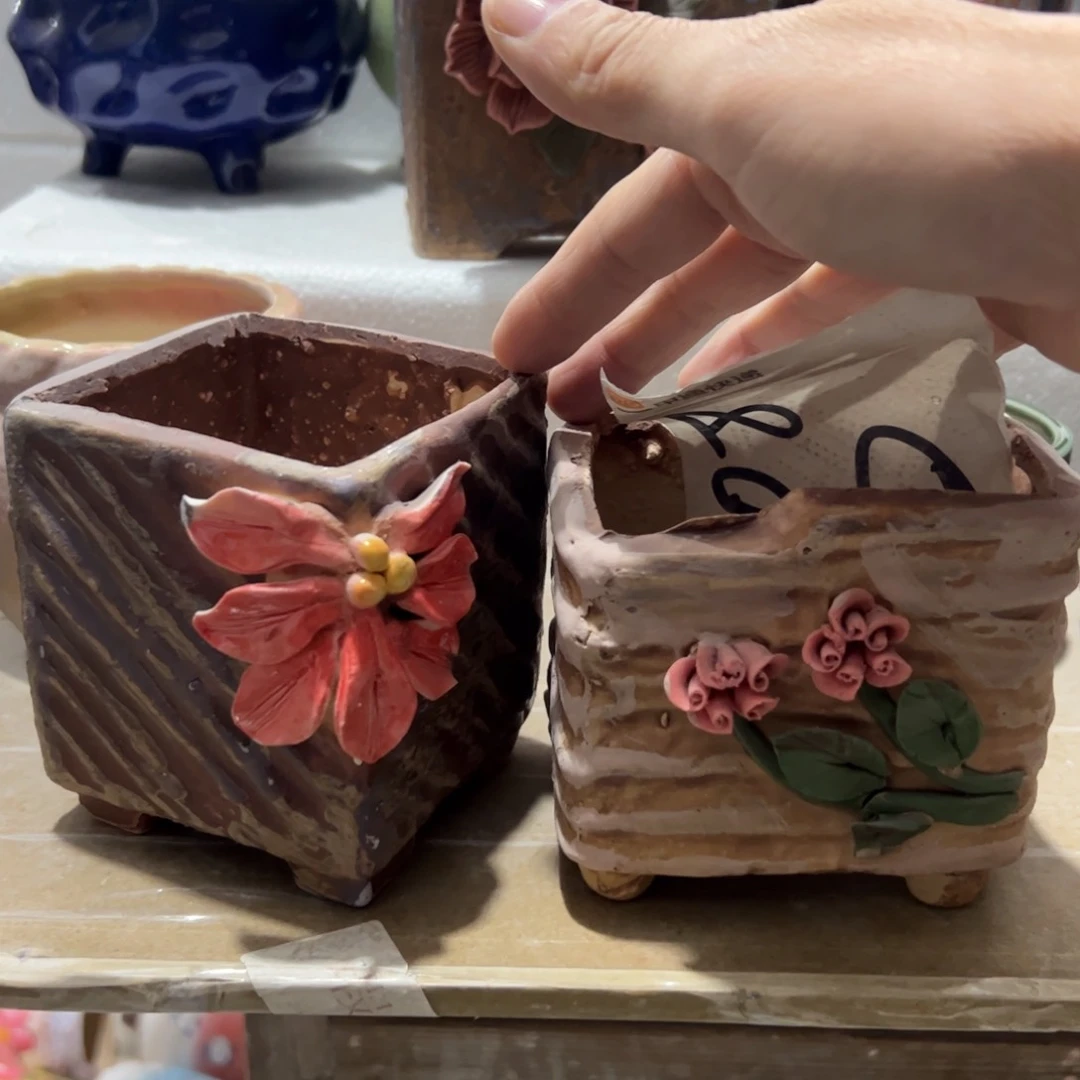 陶瓷多肉小花盆@@1908