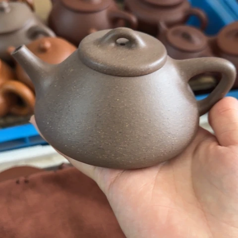 茶壶紫砂蟹壳青料220cc