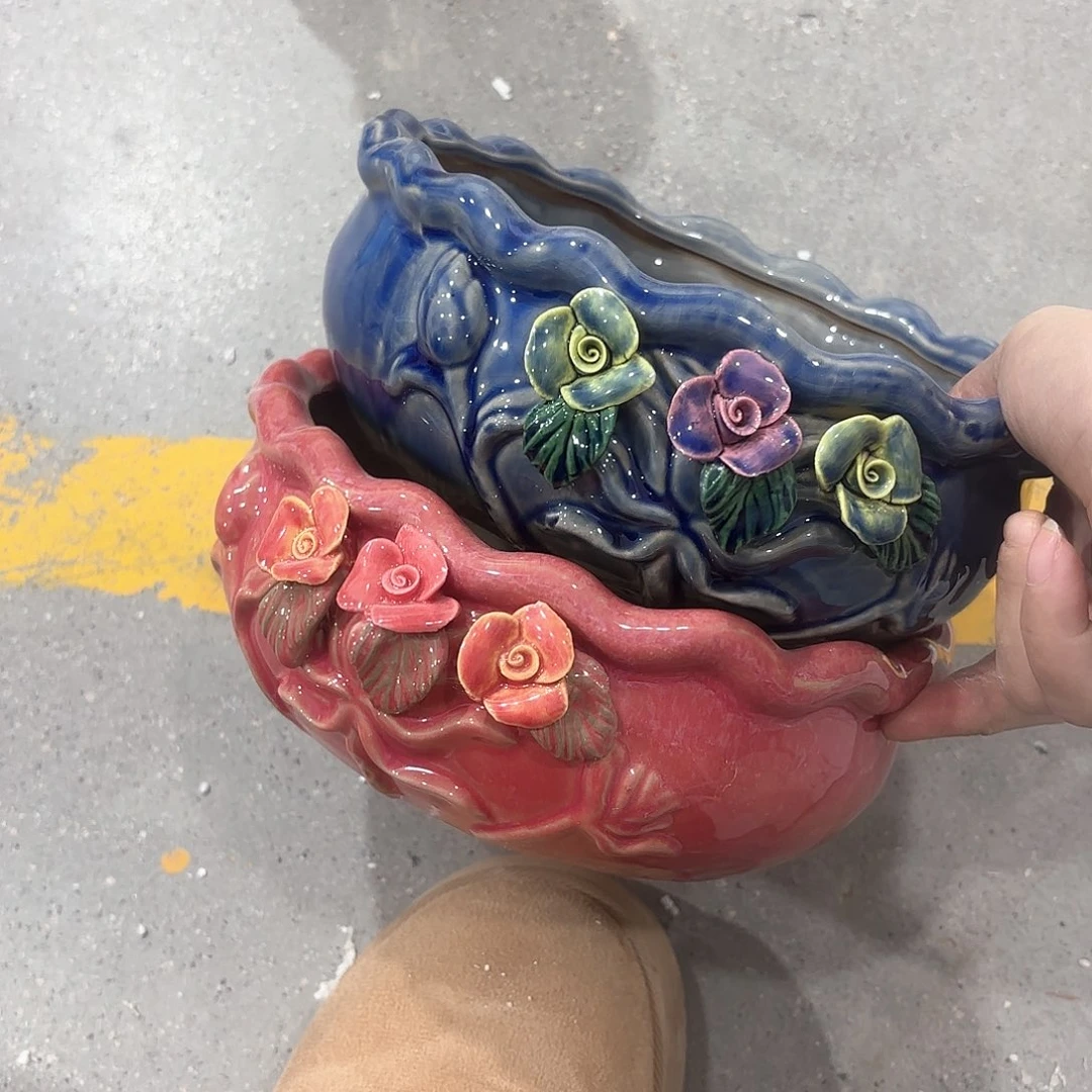 陶瓷陶瓷花盆，多肉花盆