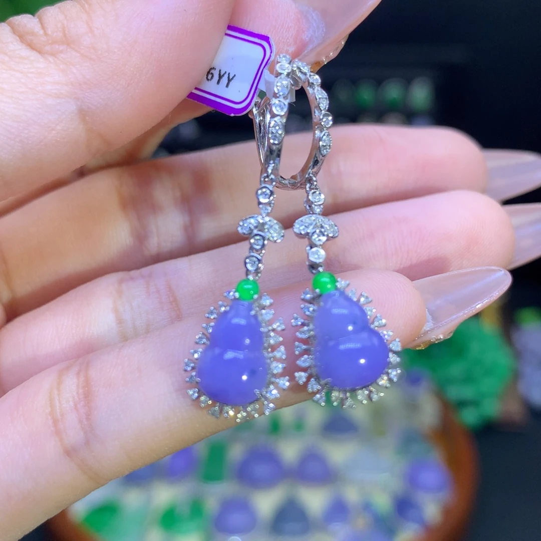 翡翠颈饰18K金镶嵌天然