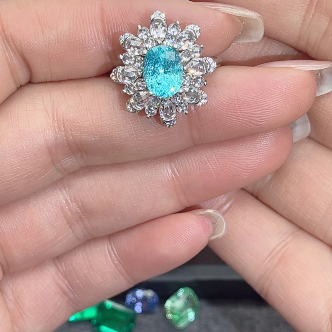 925银合成立方氧化锆培育帕拉伊巴