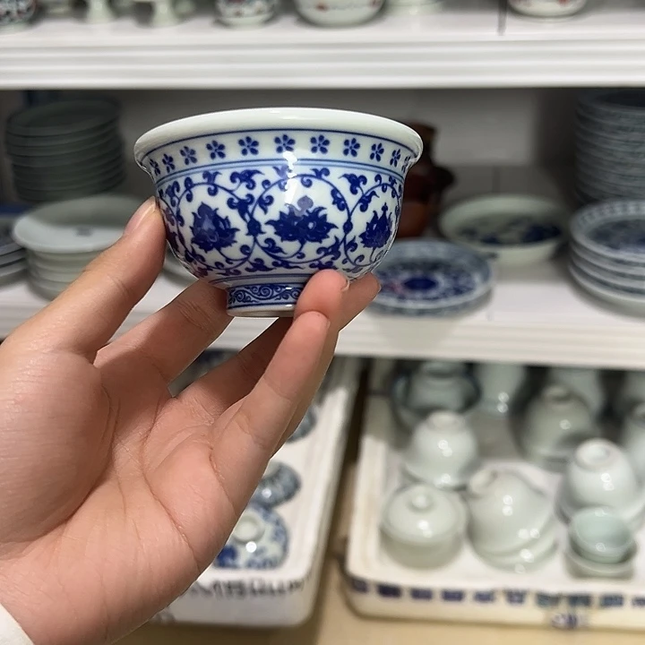 瓷其他缠枝莲小压手