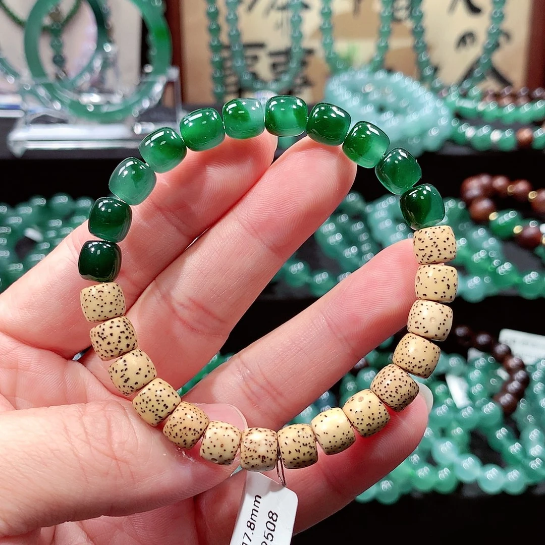 翡翠未镶嵌手链卡8