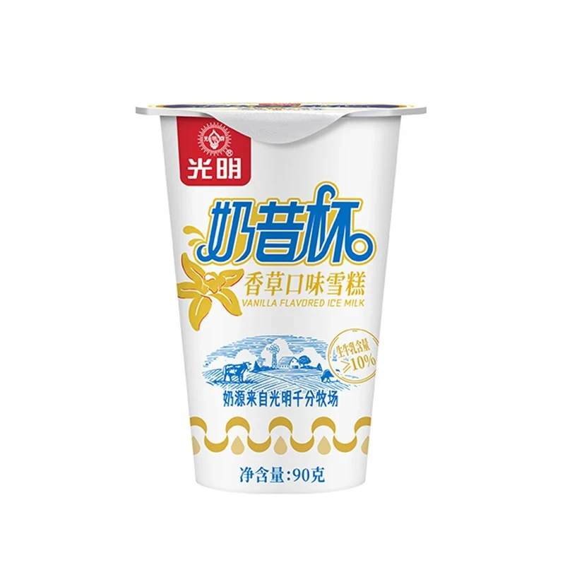 光明奶昔杯香草口味90g 1支