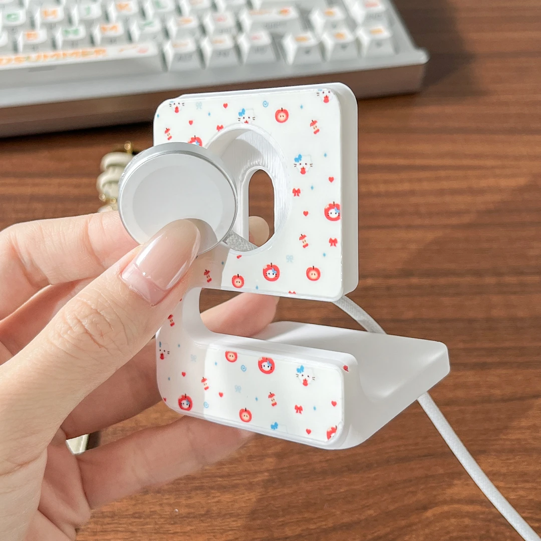 红苹果充电底座iwatchS11充电支架applewatchS10苹果手表表带配件