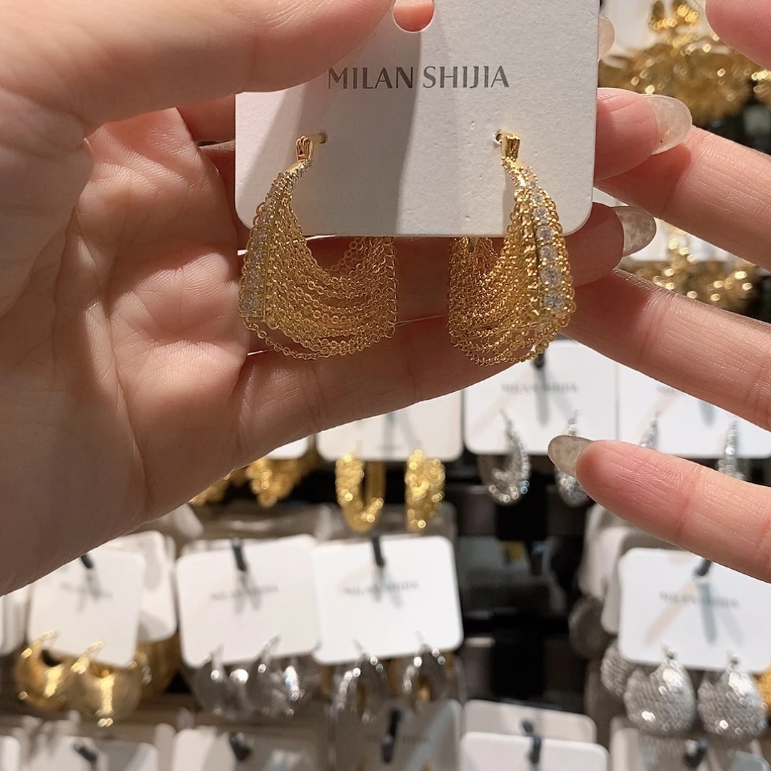 铜合金925银金色链条包包