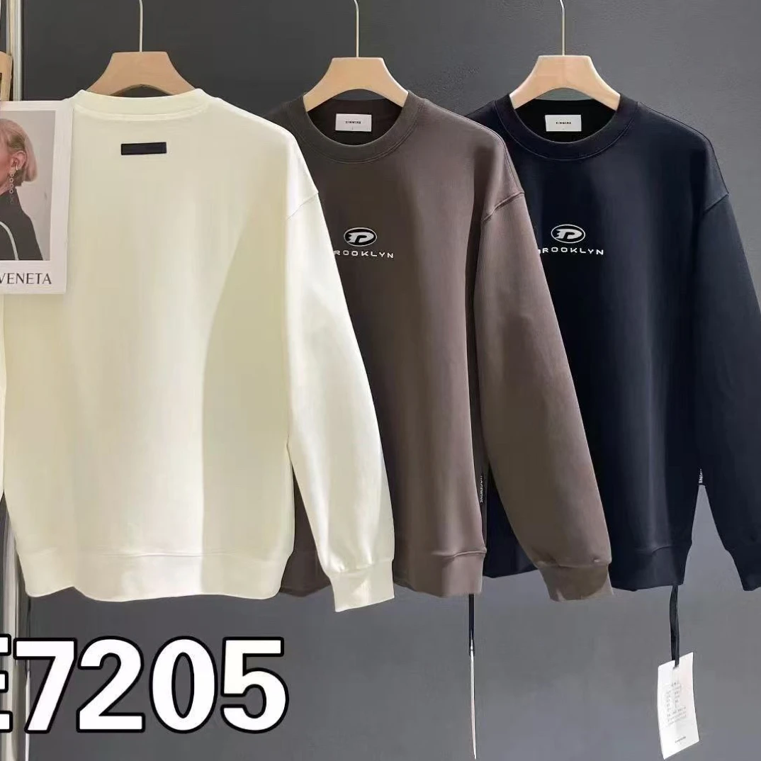 7205男士新款秋季卫衣圆领男款落肩袖宽松潮