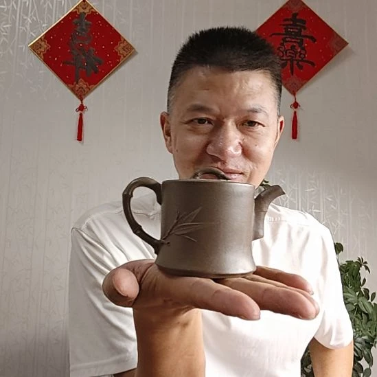 紫砂全手工黄龙山原矿青段