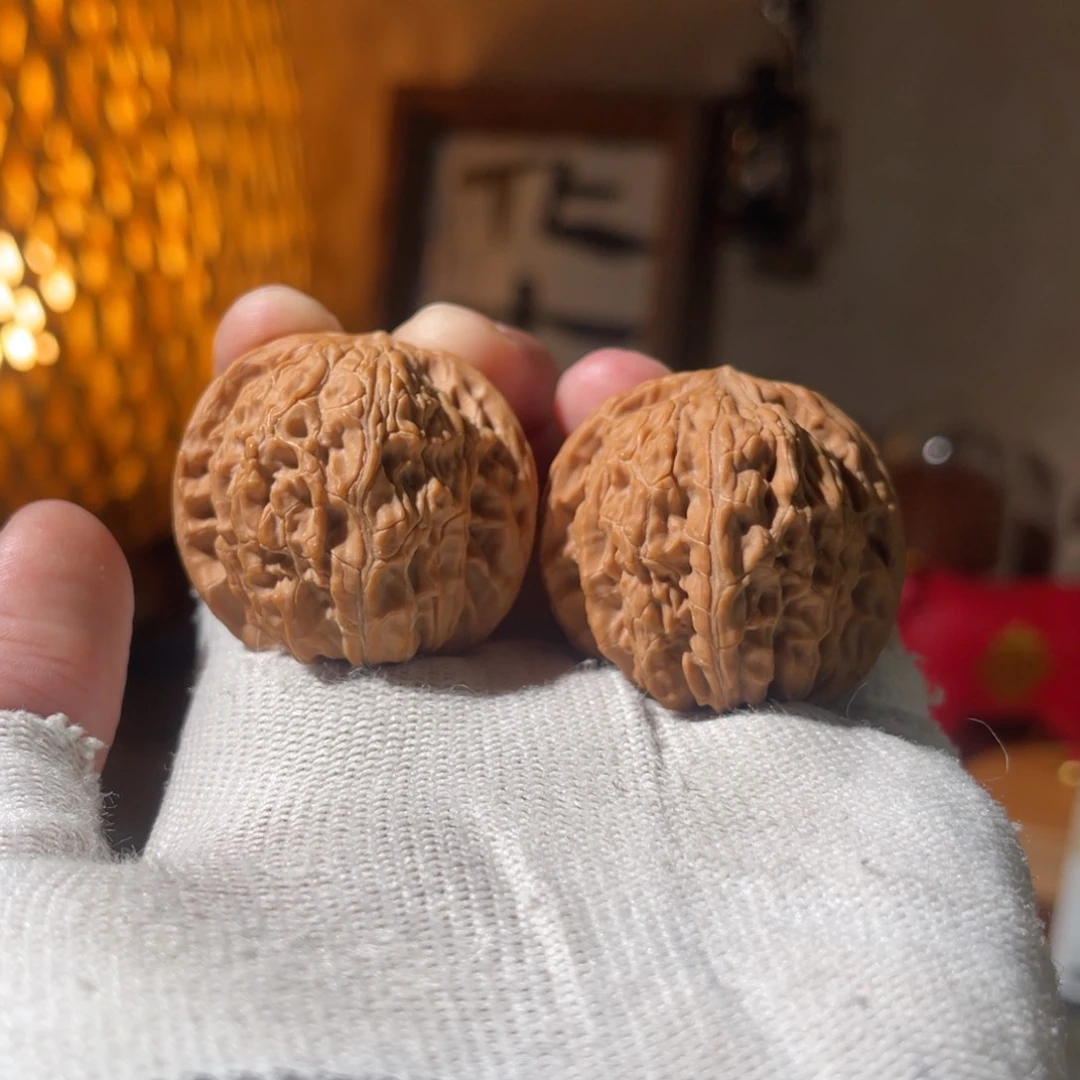 文玩核桃把件35 磨盘全品，不面试