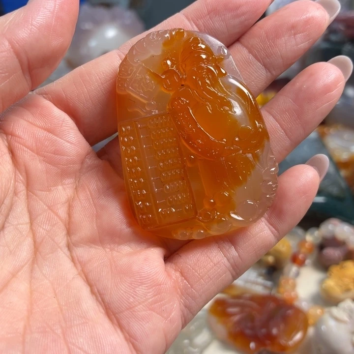 玛瑙/玉髓未镶嵌吊坠(不含链)