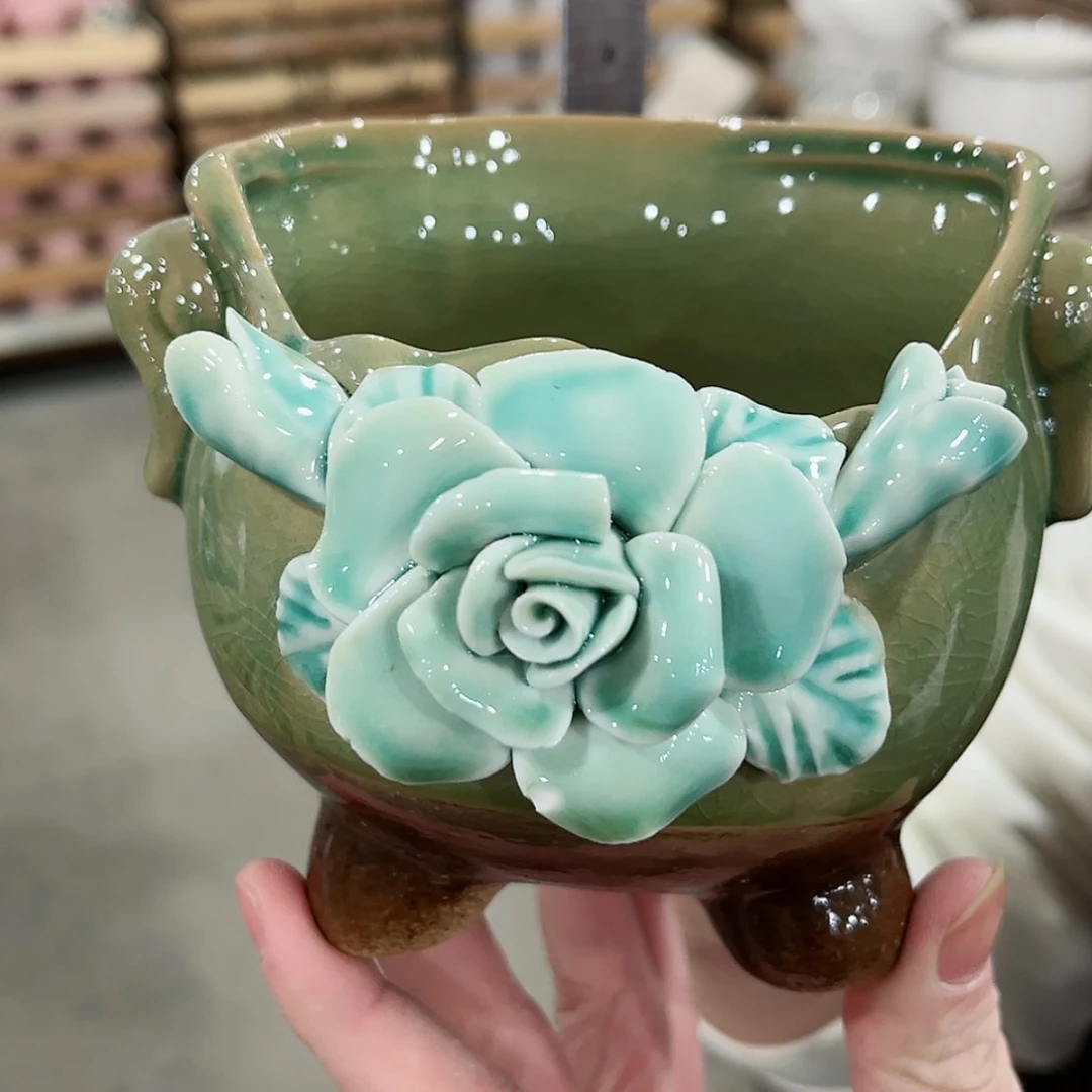 【闪购商品】陶瓷陶瓷多肉植物花盆