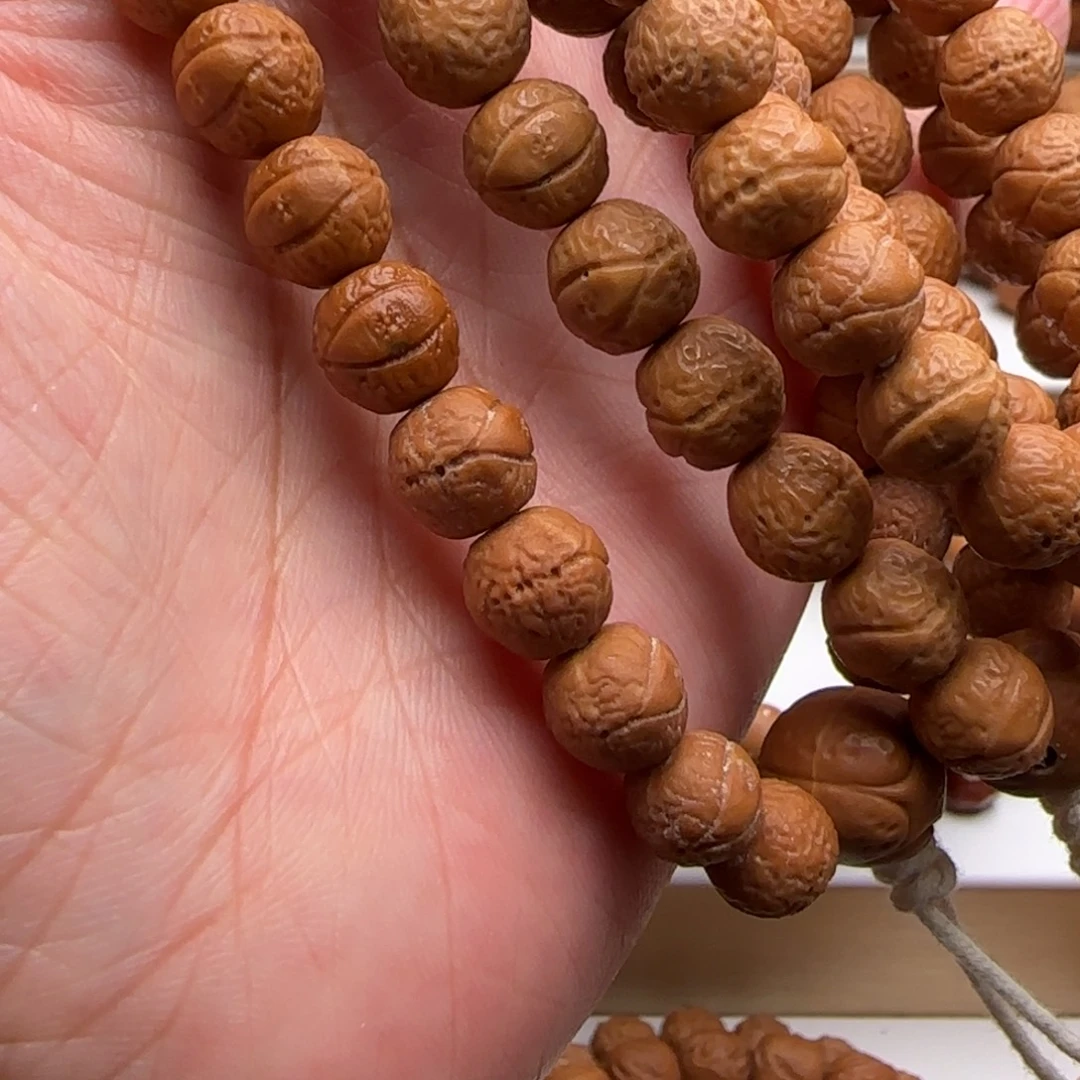 猴头核桃手串漏眼小凤眼带三通7-8