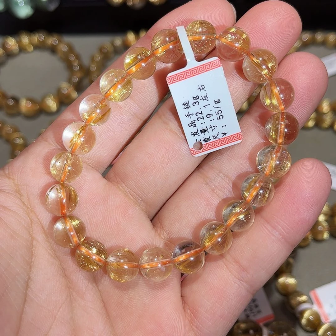 水晶手链未镶嵌钛晶手串