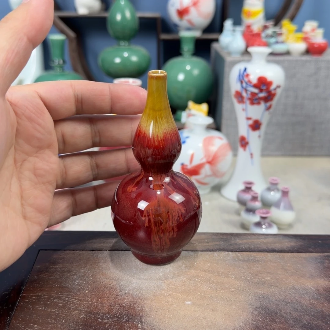 陶瓷手工小花器摆件