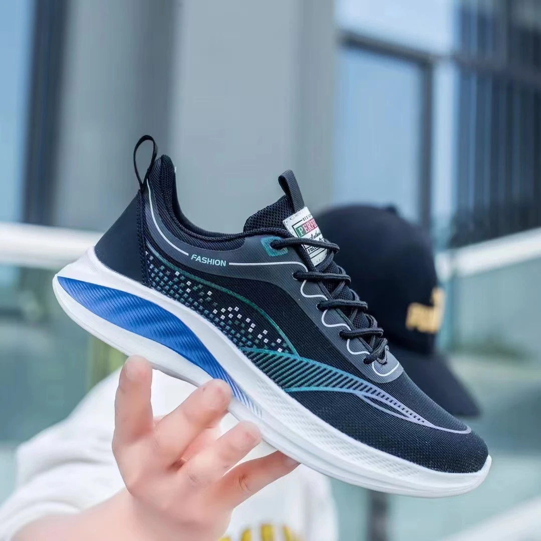 夏季网面鞋透气运动鞋休闲男鞋爆米花跑鞋旅游鞋轻便舒适百搭