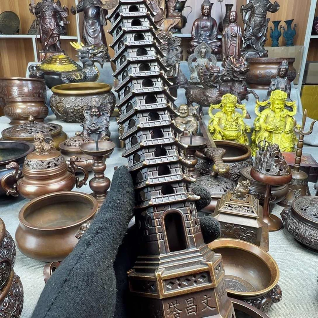 铜香炉铜摆件铜工艺品风水摆件