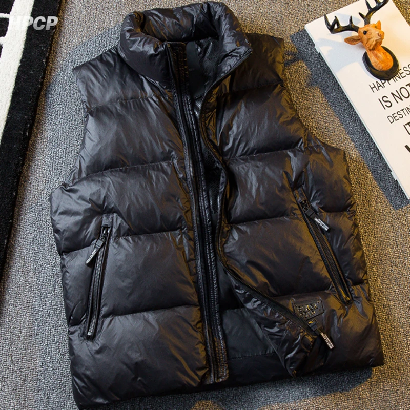 【C&K专柜轻奢正品】男士立领羽绒马甲秋冬轻奢潮流保暖短款鸭绒马