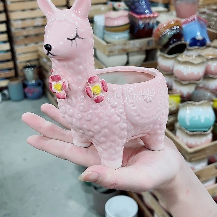 有孔，凑10元包邮陶瓷花盆发货！