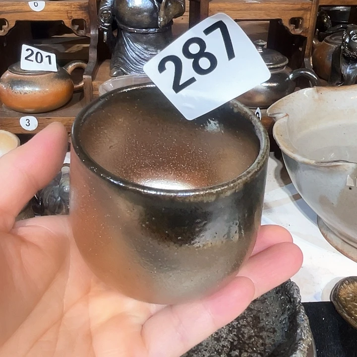 高温柴烧陶泥主人杯