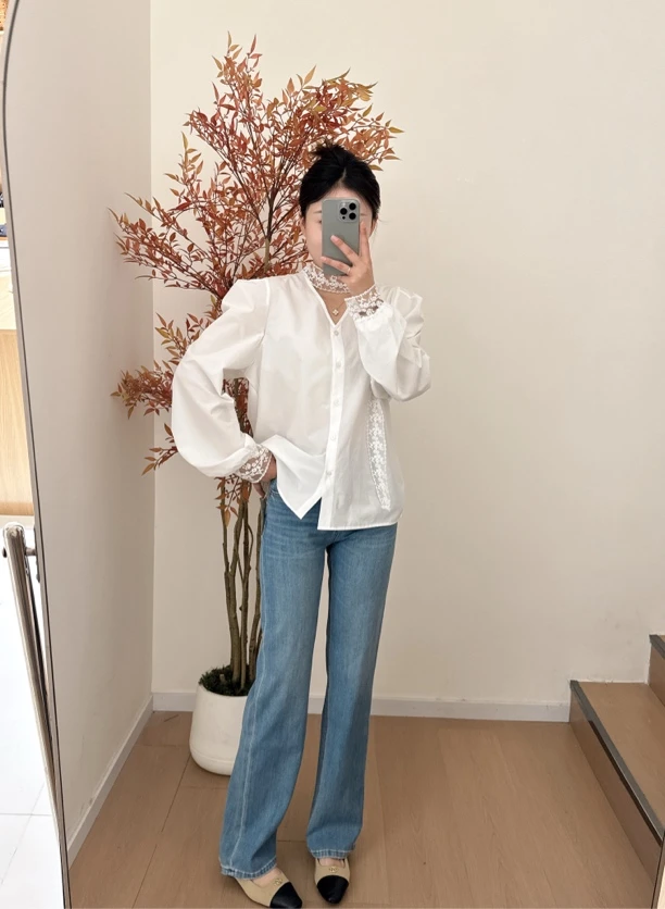 大小姐 2025 飘带衬衫 百搭 春