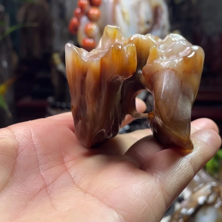 石材家居摆件硅化木