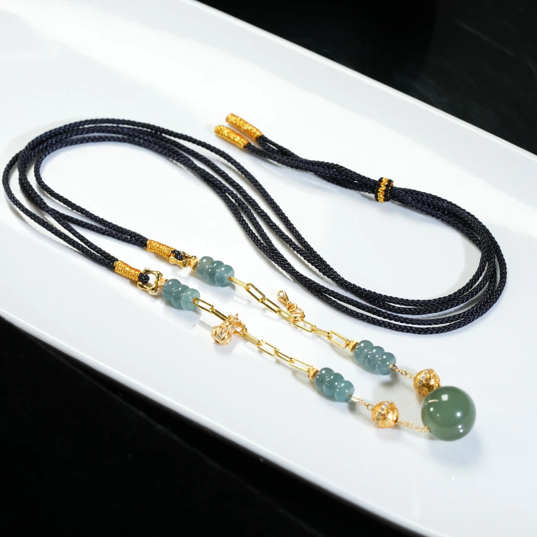 【东方十八岁】【知絮】和田玉S925银设计款项链锁骨链多样性发其一