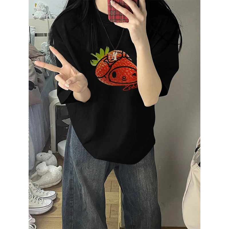 胖mm300斤美式复古正肩短袖t恤女2025新款设计感小众欧货半袖上衣