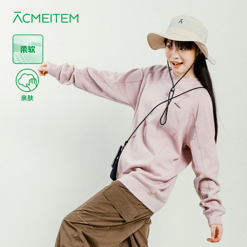 ACMEITEM爱棵米 情侣运动卫衣男女宽松圆领套头衫休闲户外上衣