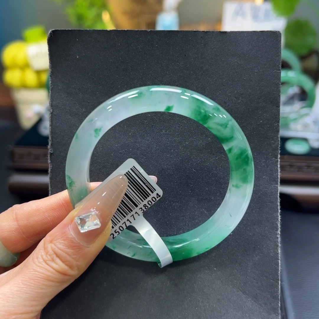 石英质玉（非洲翠）未镶嵌手镯55-56