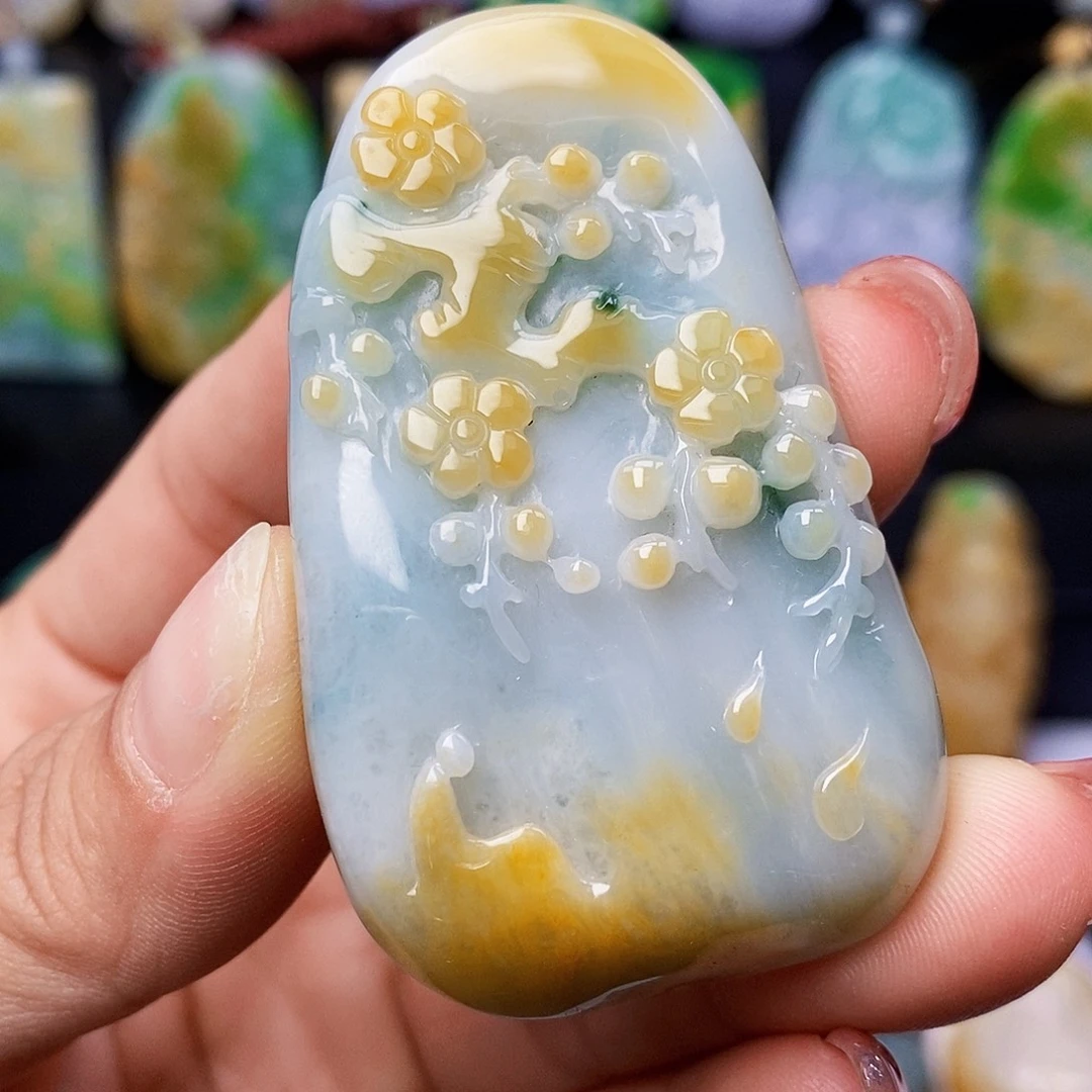 定制翡翠未镶嵌翡翠Ａ货一物一证