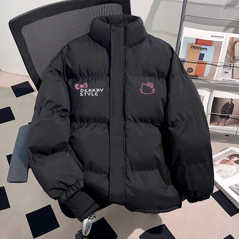 Dekkry潮牌日系小众卡通可爱印花秋冬季棉服百搭棉袄男女ins上衣