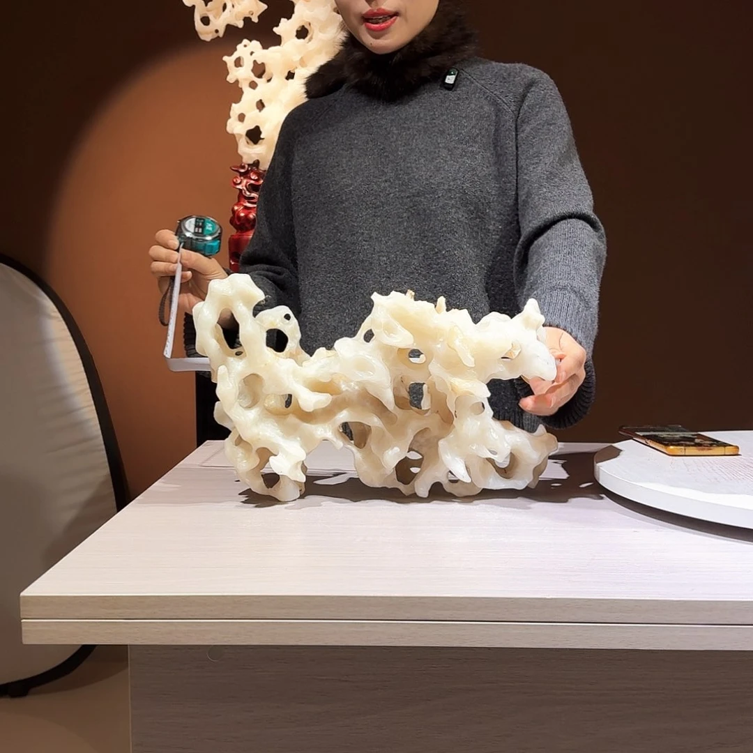 @****0太湖石摆件，宽34高21