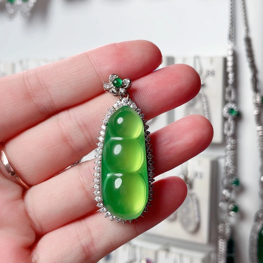 上***水银S925镶嵌颈饰玛瑙/玉髓