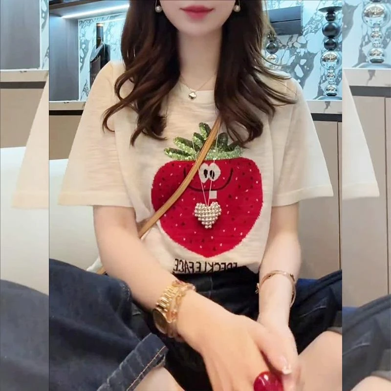 冰丝薄款针织衫针织短袖t恤女2025新款夏季独特漂亮镂空罩衫上衣