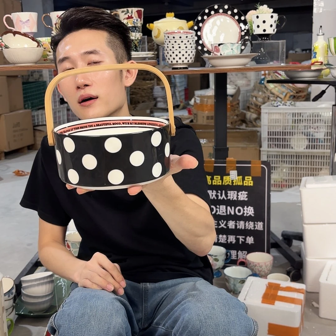 潮州微瑕陶瓷餐具6寸