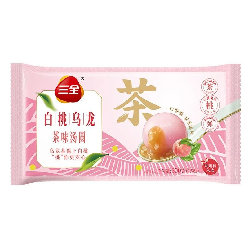 三全白桃乌龙茶汤圆300g/包