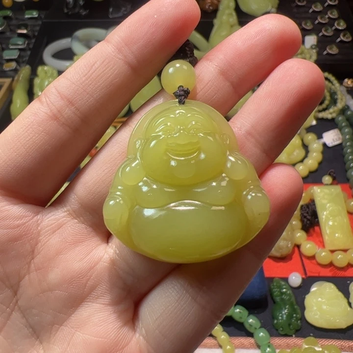 和田玉（黄玉）颈饰未镶嵌