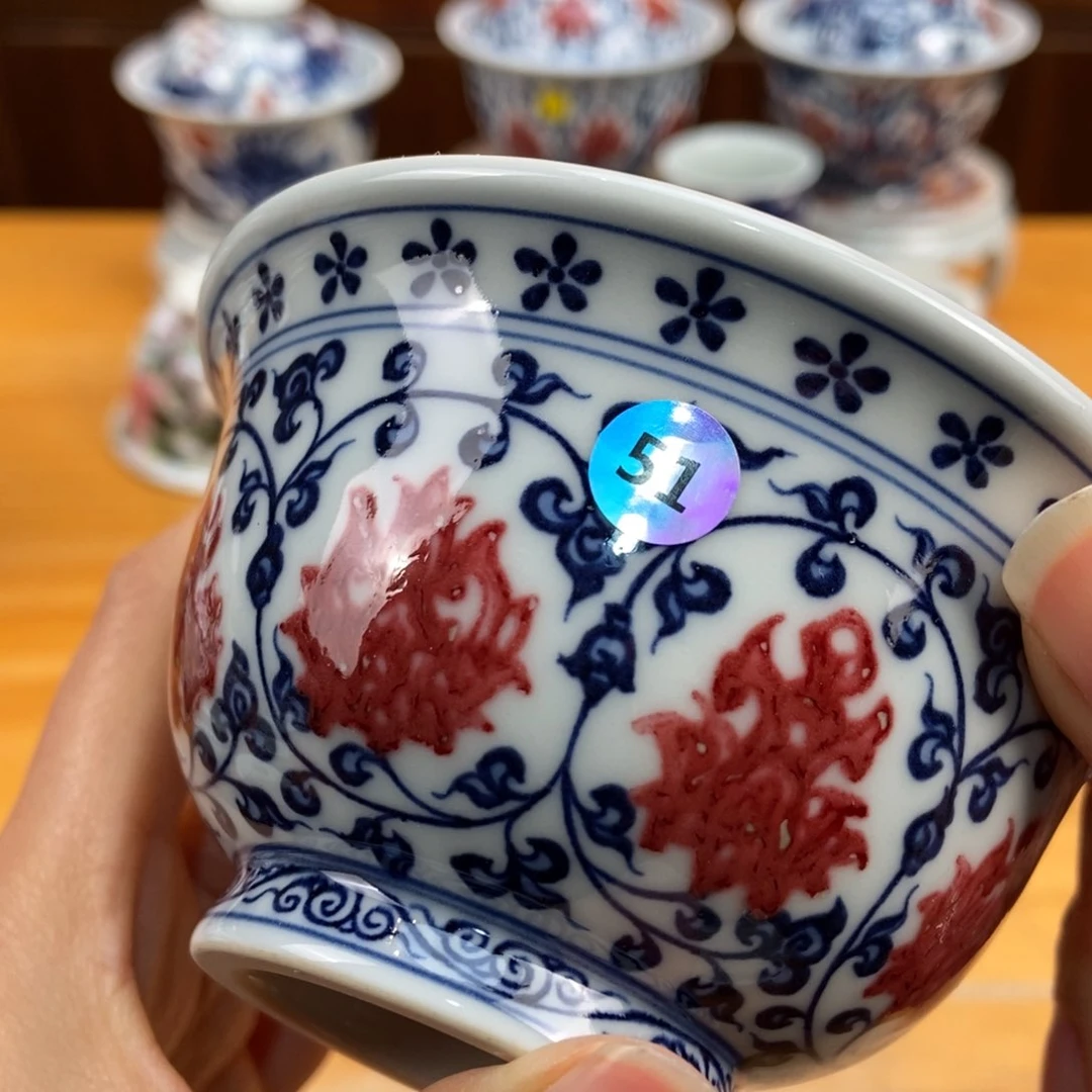 手绘现代茶具非古董