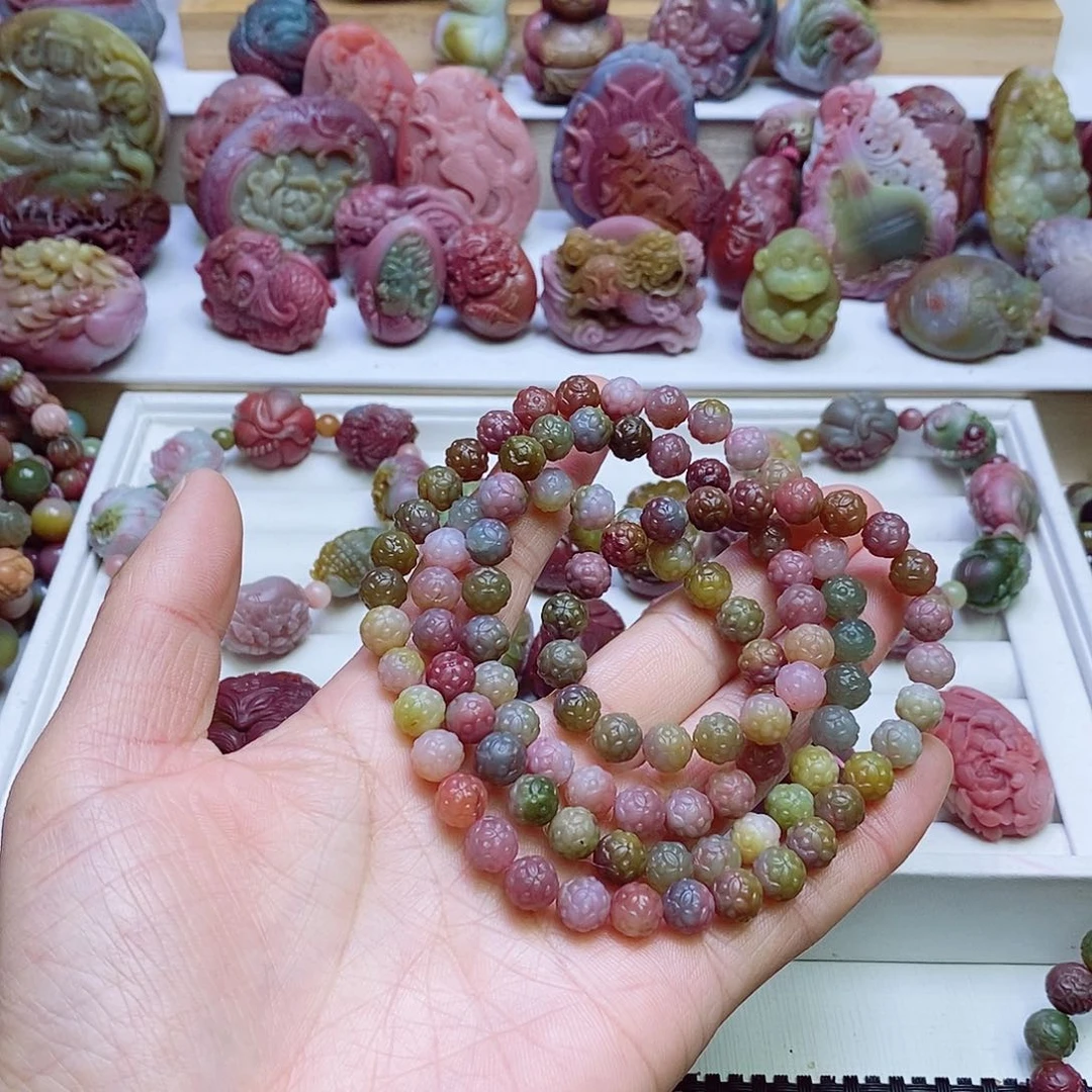 玛瑙/玉髓盐源玛瑙手链未镶嵌