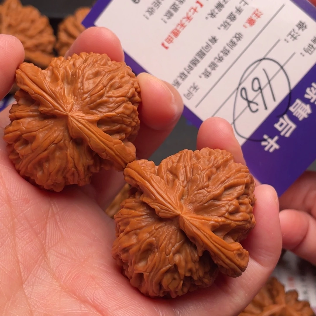 把件文玩核桃白狮子40