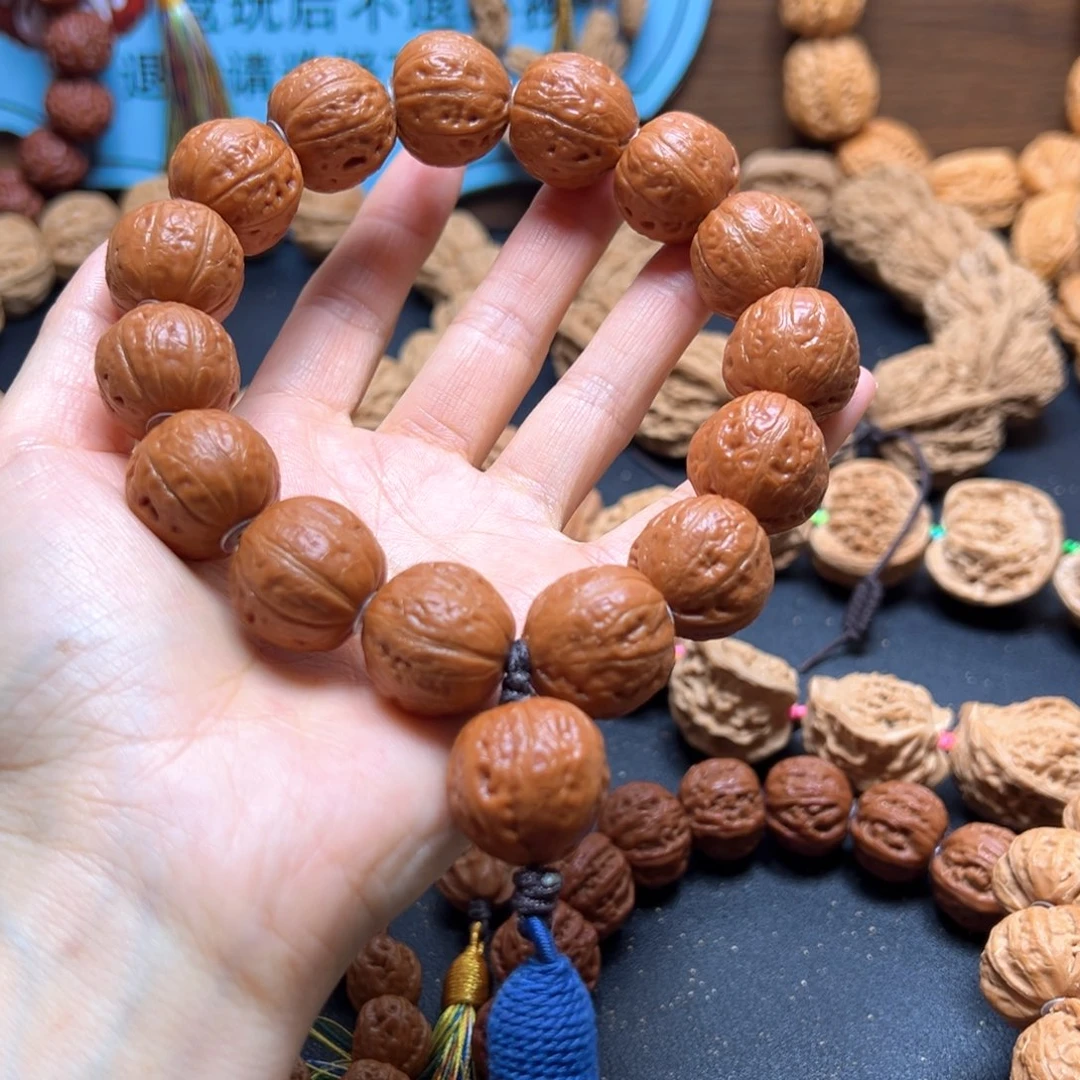****显手串文玩核桃光头20加