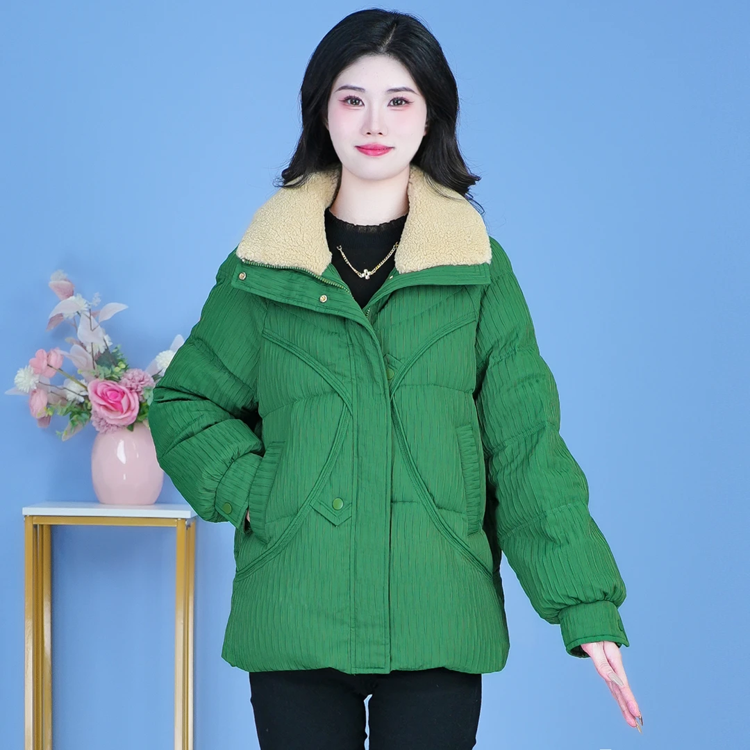 【SJYF3973】2024年秋冬新款时尚洋气宽松保暖加厚休闲显瘦羽绒服