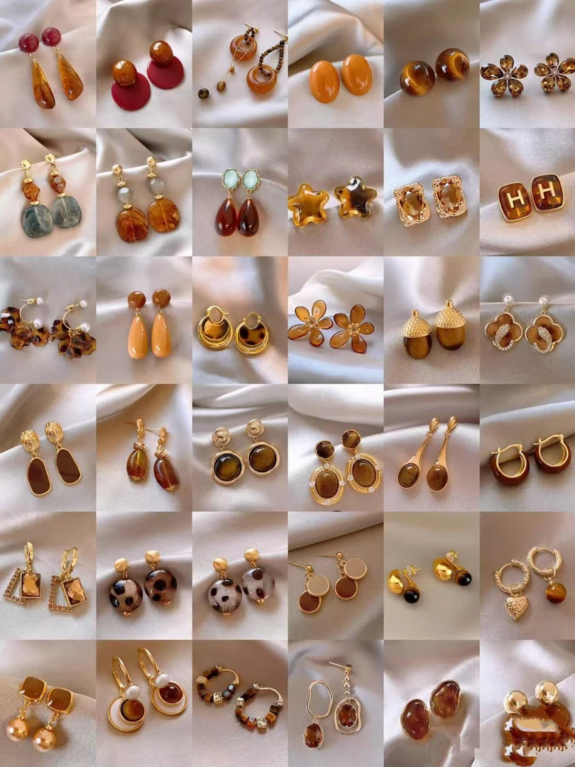 925银耳饰 925银针铜合金耳饰   铜合金项链直播间选款