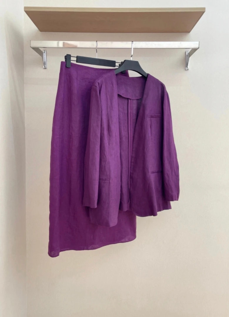 新款高端麻境系列服装面料不支持七天无理由退换