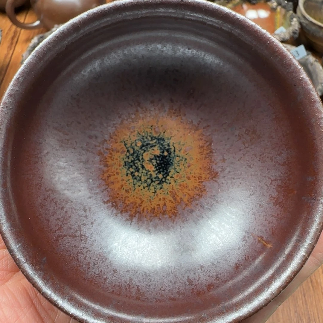 柴烧建盏茶盏茶杯94