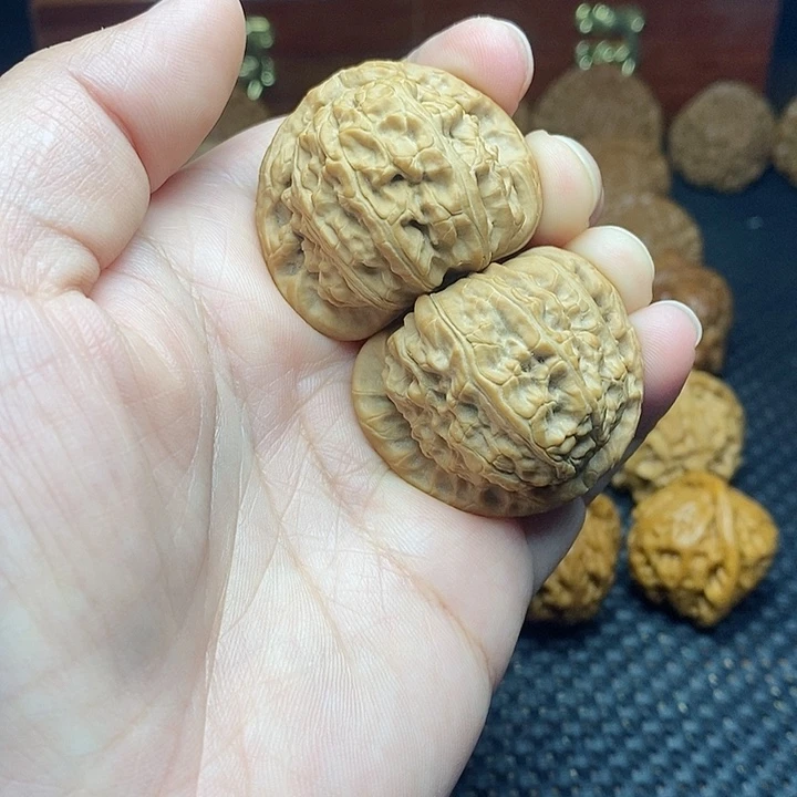 文玩核桃把件38白狮子