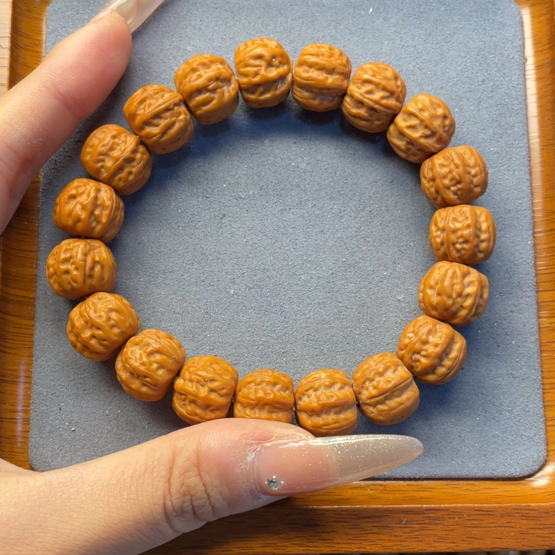 核桃手串/手链粉***爷微瑕方肚八棱